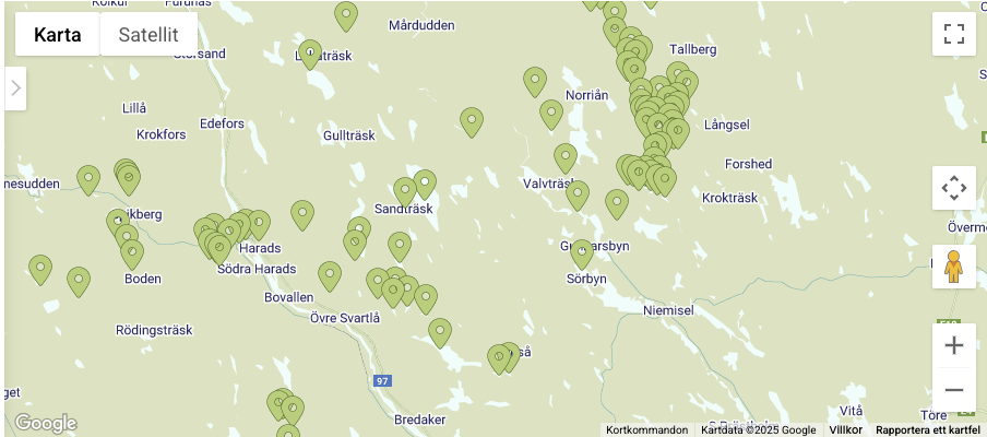 karta till fiskeställen